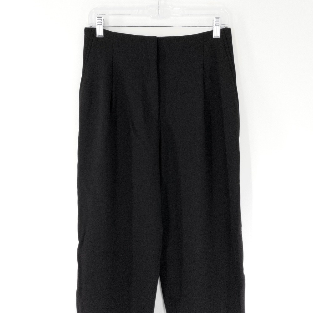 NEW Giorgio Armani Women's Black Super 150's Wool Pleated Pants IT 40 US 38/8 - Picture 11 of 12